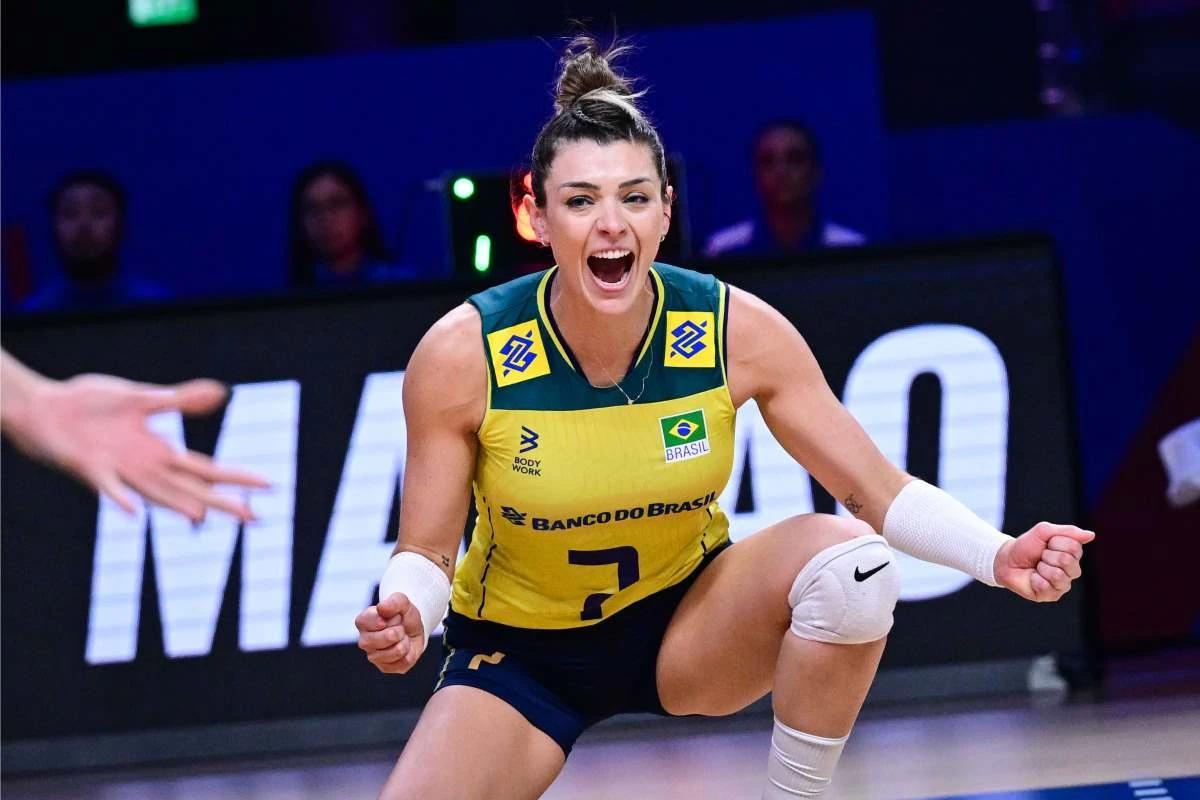 Rosamaria volta a atuar como ponteira e muda energia do Brasil na estreia da VNL 2026