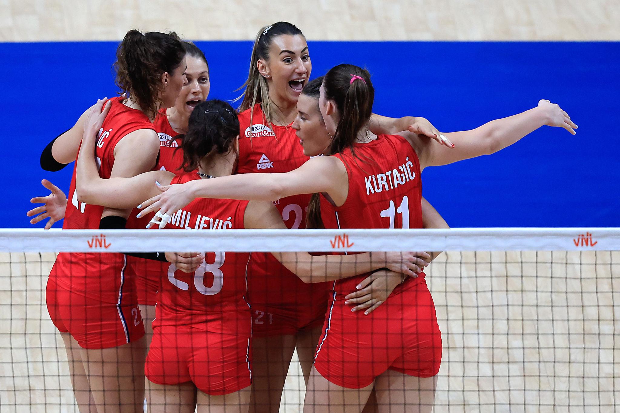 Sérvia divulga lista para estreia na VNL 2026